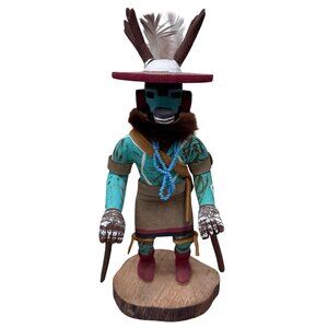 Vintage Deer Dancer Kachina Doll By Jackson Yazzie Navajo Native American Art 8"